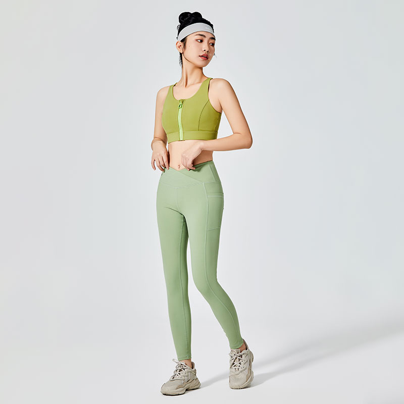 Quần legging thể thao đi xe đạp nữ có túi