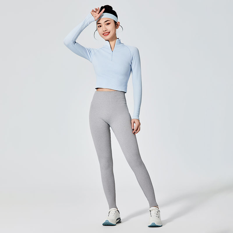 Quần legging thể thao nữ màu xám