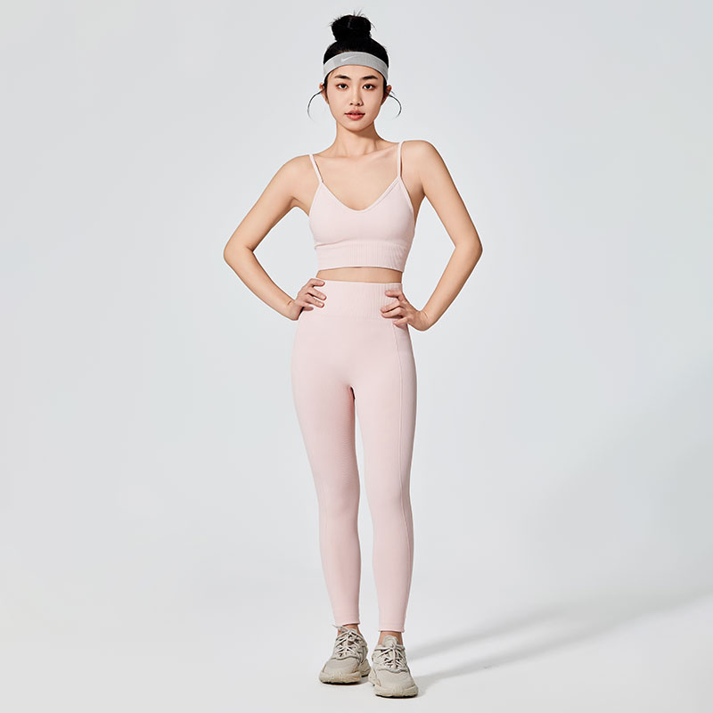 Quần legging thể thao nữ màu hồng